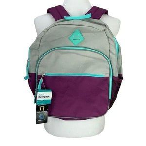 Wexford Fashion‎ Backpack Purple Gray Color Block NEW